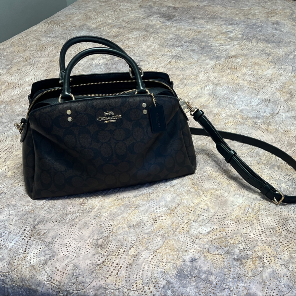 Coach Brown Signature Satchel